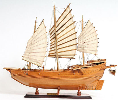 ALDO Hobbies & Creative Arts > Collectibles > Scale Models Chinese Junk Pirate Sailboat Wood Large Model Ship Assembled