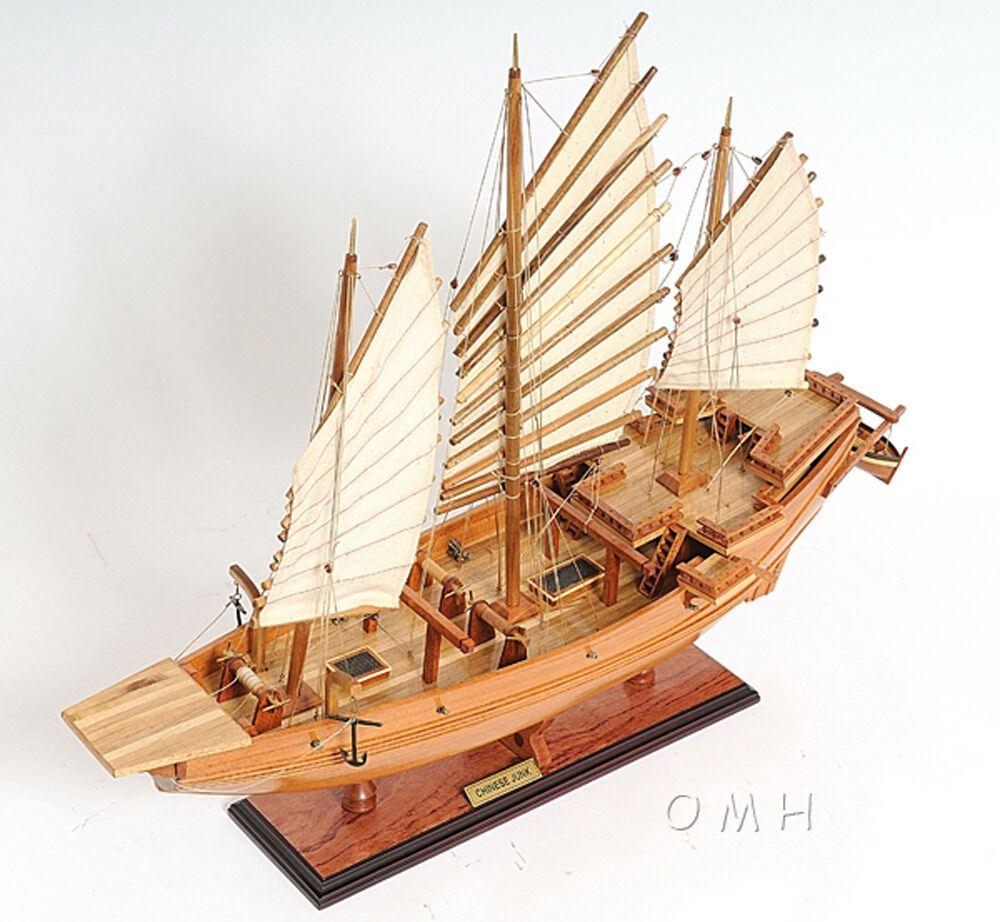 ALDO Hobbies & Creative Arts > Collectibles > Scale Models Chinese Junk Pirate Sailboat Wood Large Model Ship Assembled