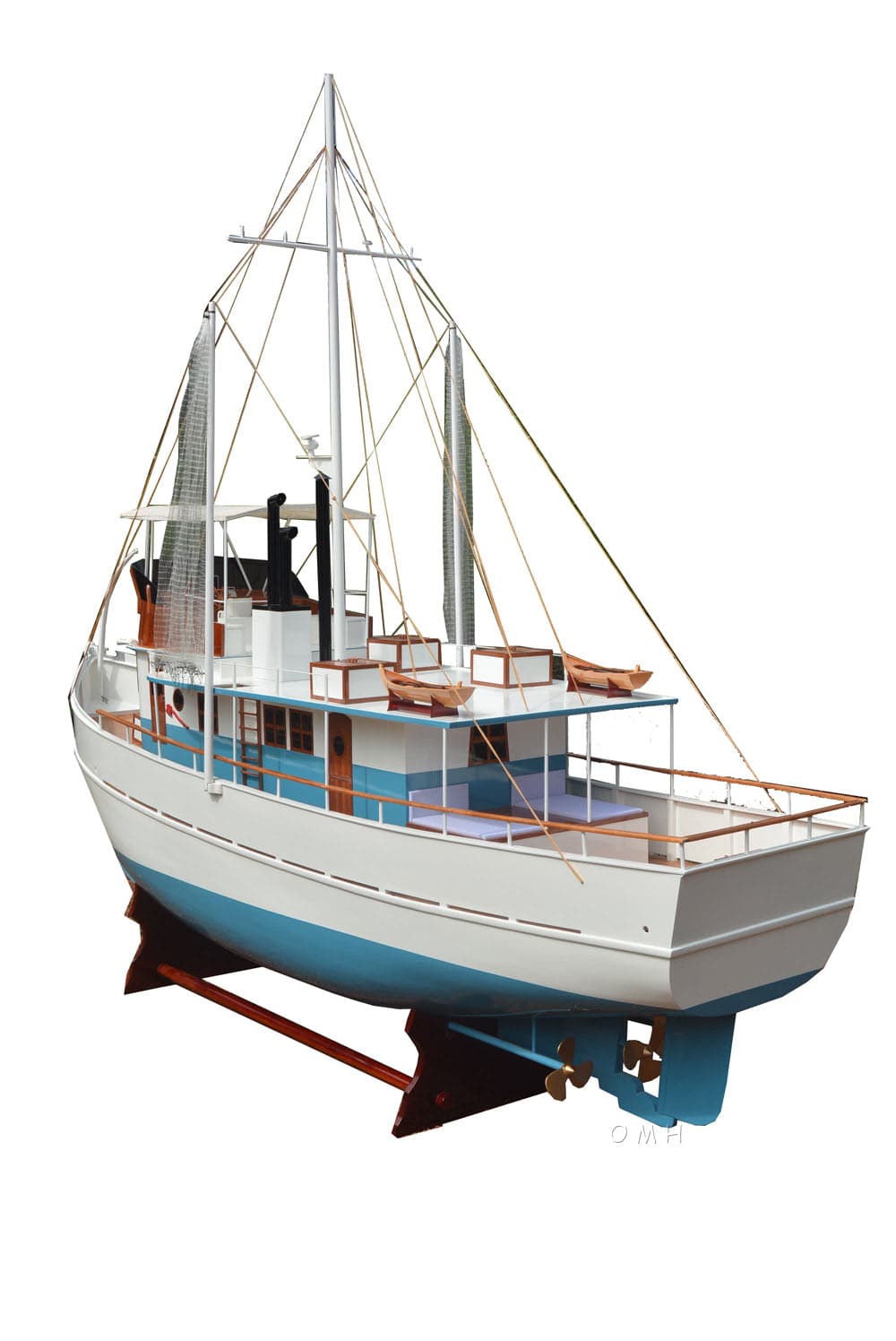 ALDO Hobbies & Creative Arts > Collectibles > Scale Models Dickie Walker Fishing Boat XXXL Wood Model Ship Assembled