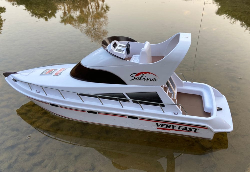 ALDO Hobbies & Creative Arts > Collectibles > Scale Models Dimensions: 70 x 19.5 x 31cm / 27.5" Long x 7.7 " Wide x 12.2" Toll Inches / NEW / ABS Radio Controlled Salina Royal Luxury Yacht Model Speedboat Ship Assembled
