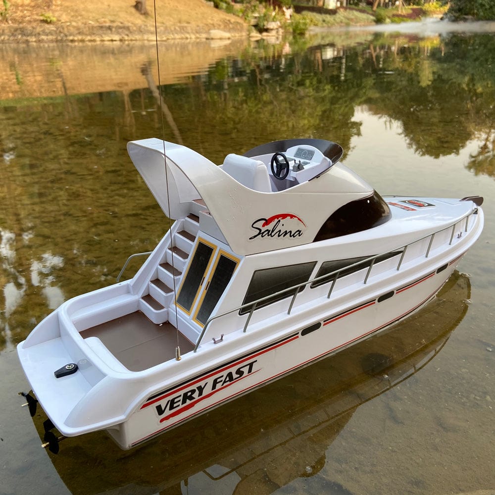 ALDO Hobbies & Creative Arts > Collectibles > Scale Models Dimensions: 70 x 19.5 x 31cm / 27.5" Long x 7.7 " Wide x 12.2" Toll Inches / NEW / ABS Radio Controlled Salina Royal Luxury Yacht Model Speedboat Ship Assembled