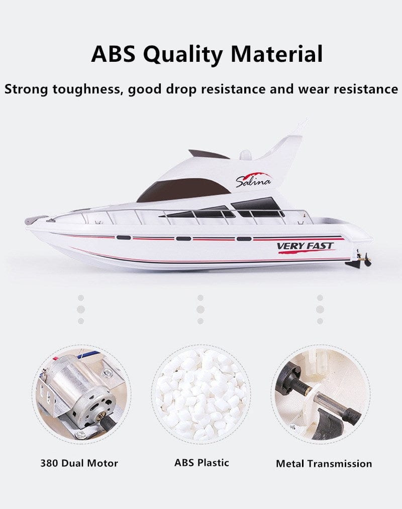 ALDO Hobbies & Creative Arts > Collectibles > Scale Models Dimensions: 70 x 19.5 x 31cm / 27.5" Long x 7.7 " Wide x 12.2" Toll Inches / NEW / ABS Radio Controlled Salina Royal Luxury Yacht Model Speedboat Ship Assembled