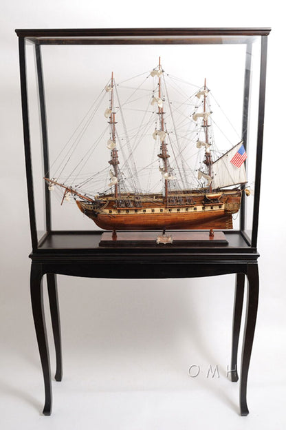 ALDO Hobbies & Creative Arts > Collectibles > Scale Models Display Case Cabinet 40" Wood and Plexiglas for Tall Ship Yacht and Boat Models