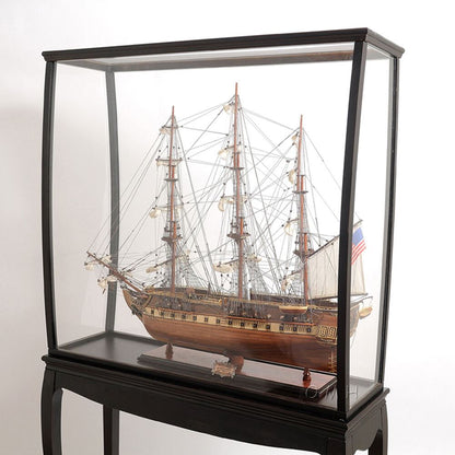 ALDO Hobbies & Creative Arts > Collectibles > Scale Models Display Case Cabinet 40" Wood and Plexiglas for Tall Ship Yacht and Boat Models