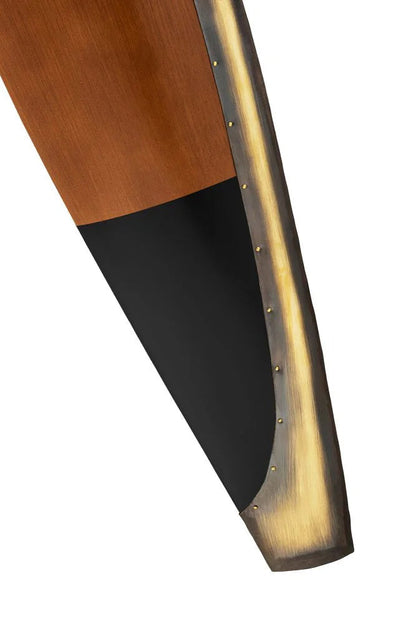 ALDO Hobbies & Creative Arts > Collectibles > Scale Models Great War WWI Large Vintage Black Tips Biplane Propeller With Metal Brocket Wood Model