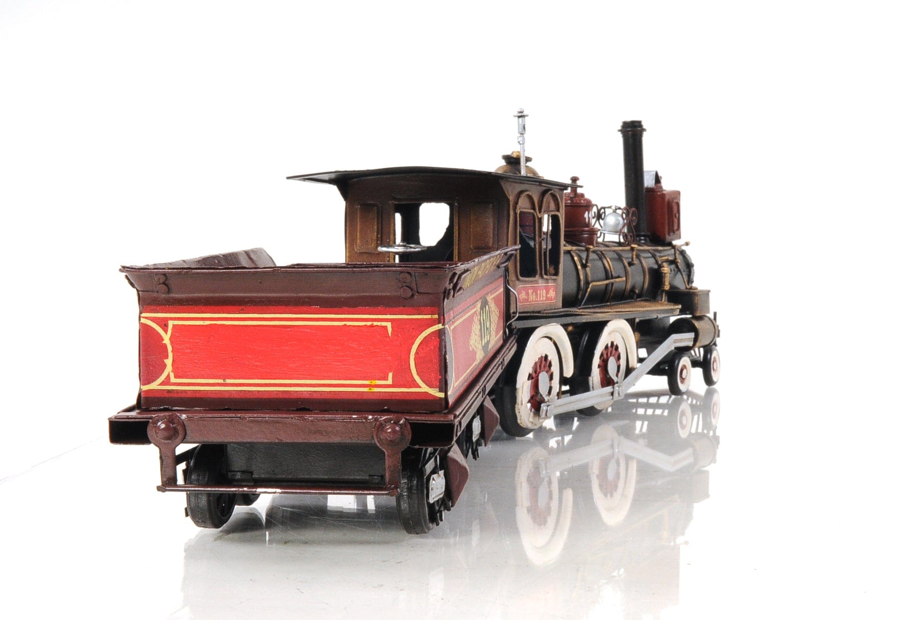 ALDO Hobbies & Creative Arts > Collectibles > Scale Models L: 21 W: 3.75 H: 6.5 Inches / new / metal Union Pacific Christmass Train Locomotive Handmade Metal Assembled