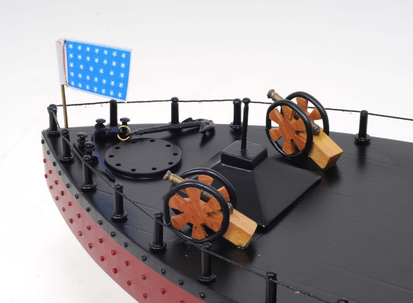 ALDO Hobbies & Creative Arts > Collectibles > Scale Models L: 24.5 W: 7 H: 10.5 Inches / NEW / wood U.S.S. Monitor Ironclad Steam Powered Ship Exclusive Edition Model Assembled