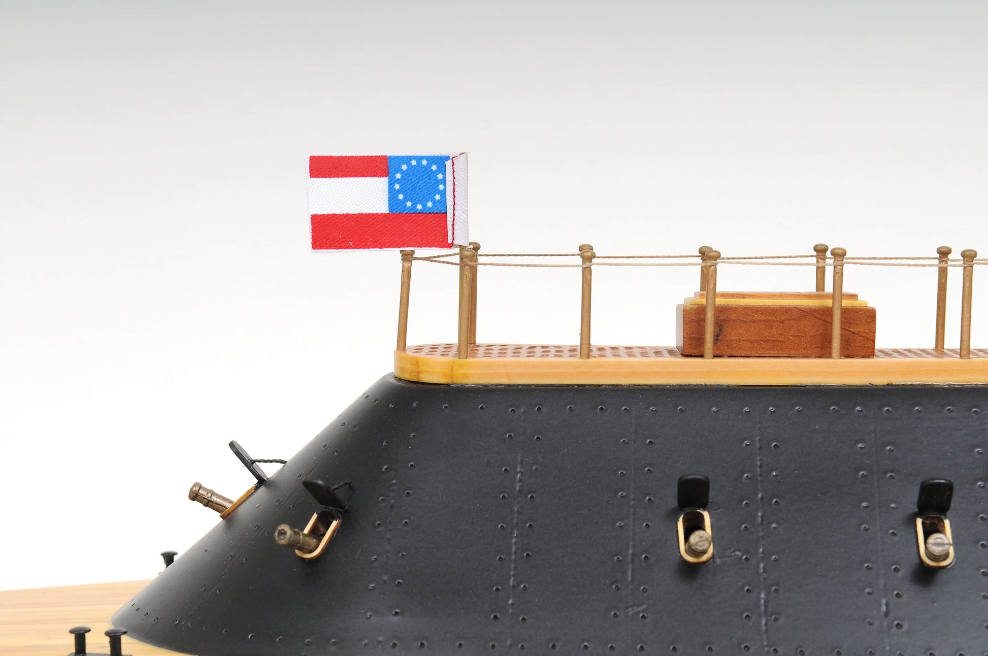 ALDO Hobbies & Creative Arts > Collectibles > Scale Models L: 28 W: 7 H: 9 Inches / NEW / wood C.S.S. Virginia Ironclad Steam Powered Ship Exclusive Edition Wood Model Assembled