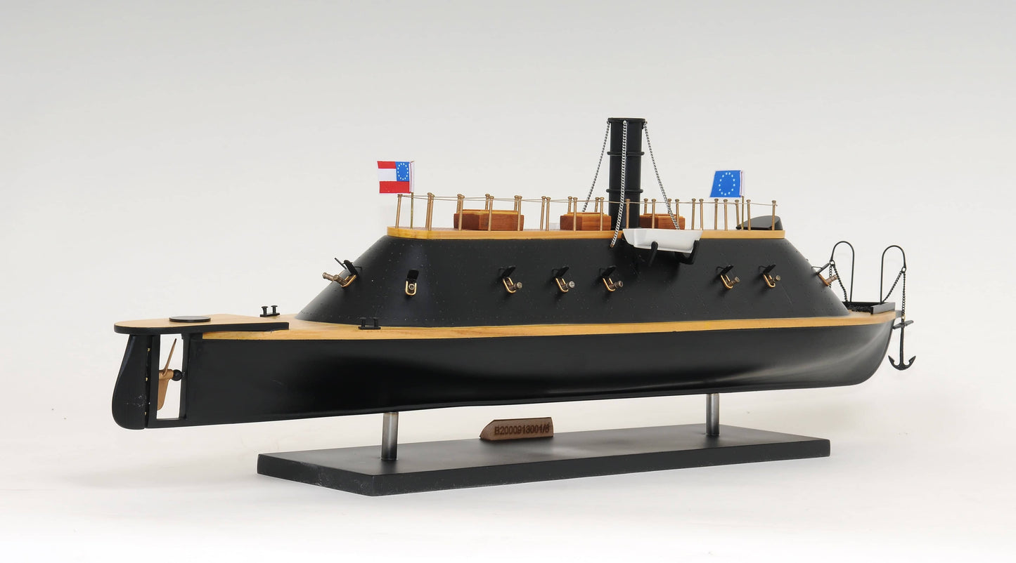 ALDO Hobbies & Creative Arts > Collectibles > Scale Models L: 38.5 W: 9.5 H: 16 Inches / NEW / wood C.S.S. Virginia Ironclad Steam Powered Ship Exclusive Edition Wood Model  Assembled with Display Case