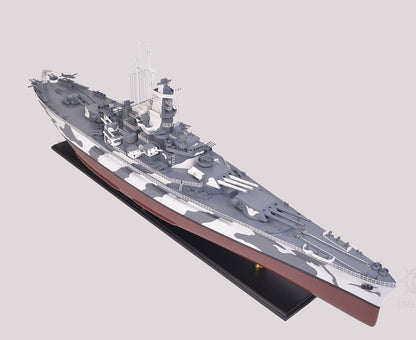 ALDO Hobbies & Creative Arts > Collectibles > Scale Models L: 42.5 W: 7 H: 15.75 Inches / NEW / wood USS Alabama BB-60 Battleship Warship Exclusive Edition XLarge Camouflage Model  Assembled