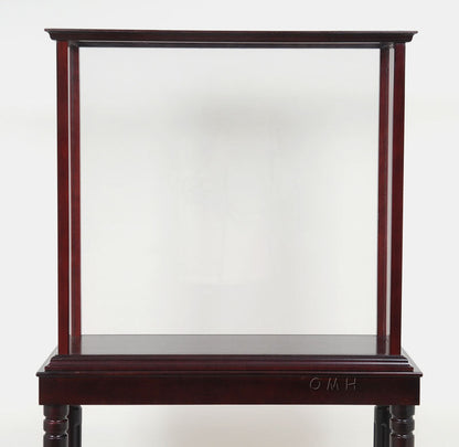 ALDO Hobbies & Creative Arts > Collectibles > Scale Models OUTSIDE:L: L: 29.25 W: 13.5 H: 51.75 Inches  / INSIDE : 26"L x 10"W x 24"H. inches. / NEW / Wood with plexiglass panels Floor Display Case Cabinet Wood with Plexiglas Panels for Tall Ship Yacht and Boat Models