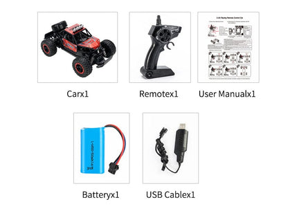 ALDO Hobbies & Creative Arts > Collectibles > Scale Models Radio Controlled Off Road Monster Racing Track High Speed Remote Control  Blue Model with LED.