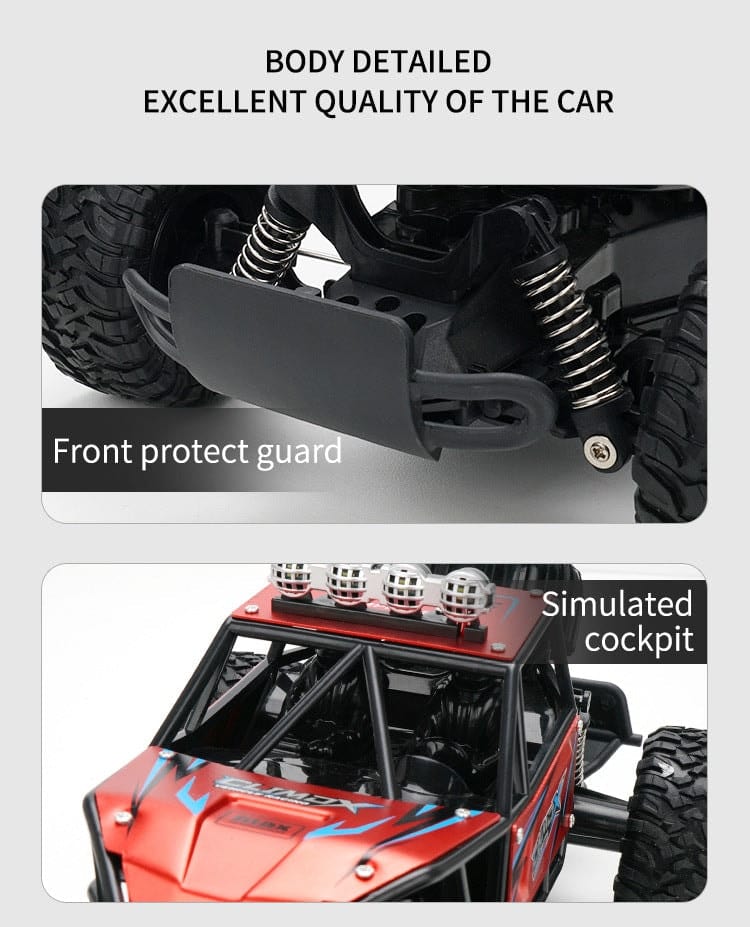ALDO Hobbies & Creative Arts > Collectibles > Scale Models Radio Controlled Off Road Monster Racing Track High Speed Remote Control  Blue Model with LED.