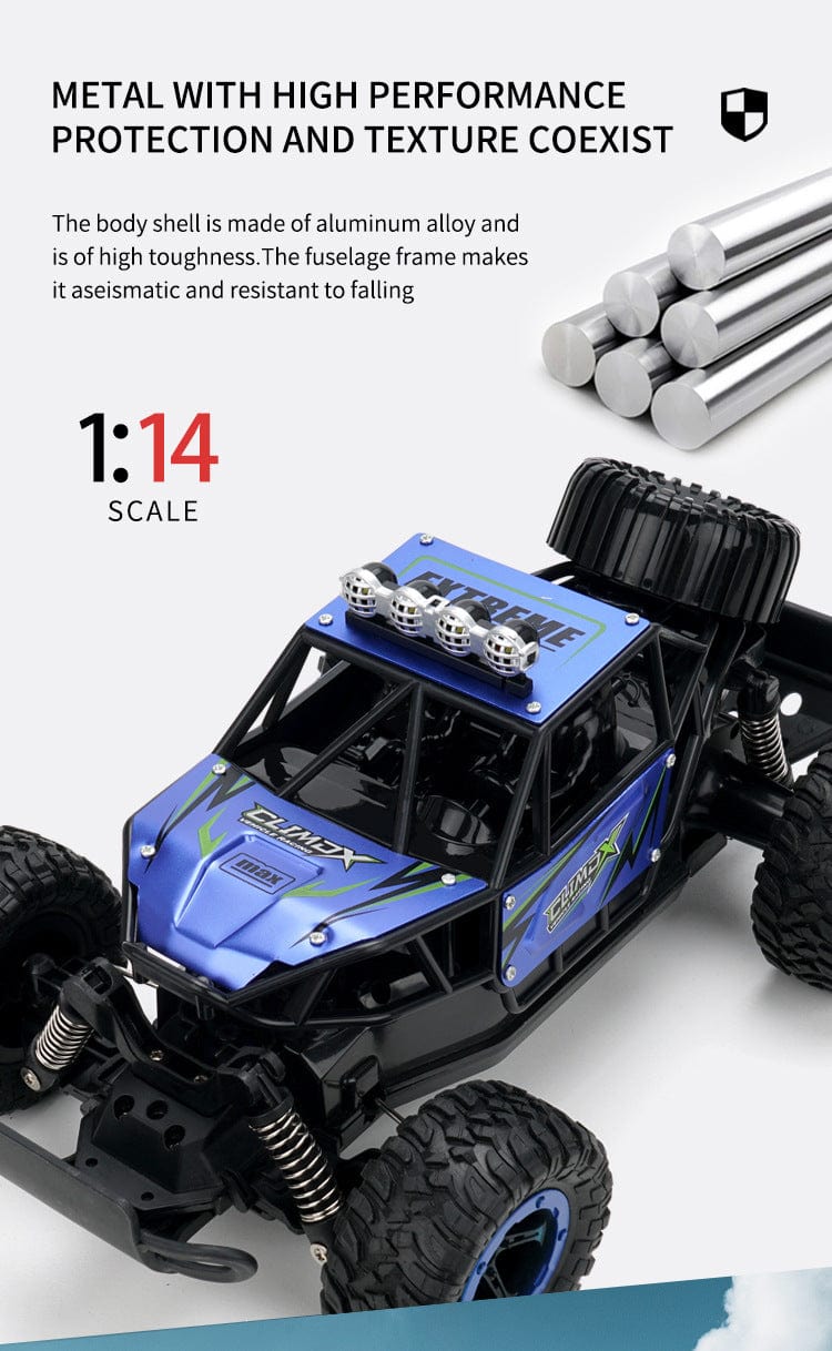 ALDO Hobbies & Creative Arts > Collectibles > Scale Models Radio Controlled Off Road Monster Racing Track High Speed Remote Control  Blue Model with LED.