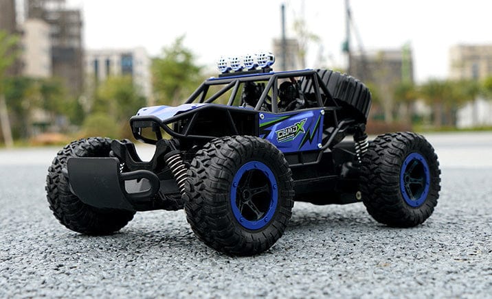 ALDO Hobbies & Creative Arts > Collectibles > Scale Models Radio Controlled Off Road Monster Racing Track High Speed Remote Control  Blue Model with LED.