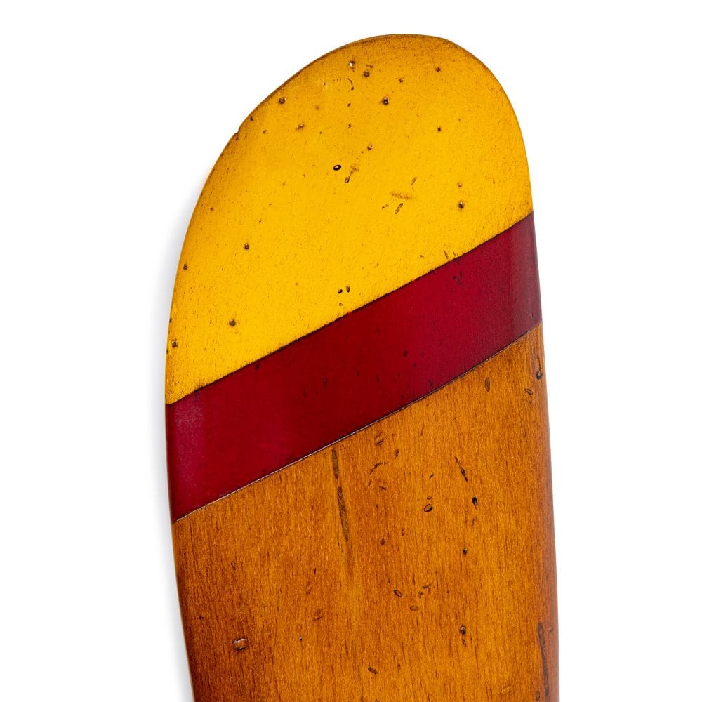 ALDO Hobbies & Creative Arts > Collectibles > Scale Models Small Vintage Red and Gold Biplane Propeller Wood Model
