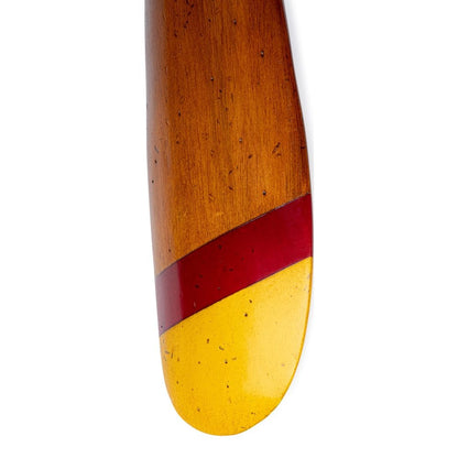 ALDO Hobbies & Creative Arts > Collectibles > Scale Models Small Vintage Red and Gold Biplane Propeller Wood Model