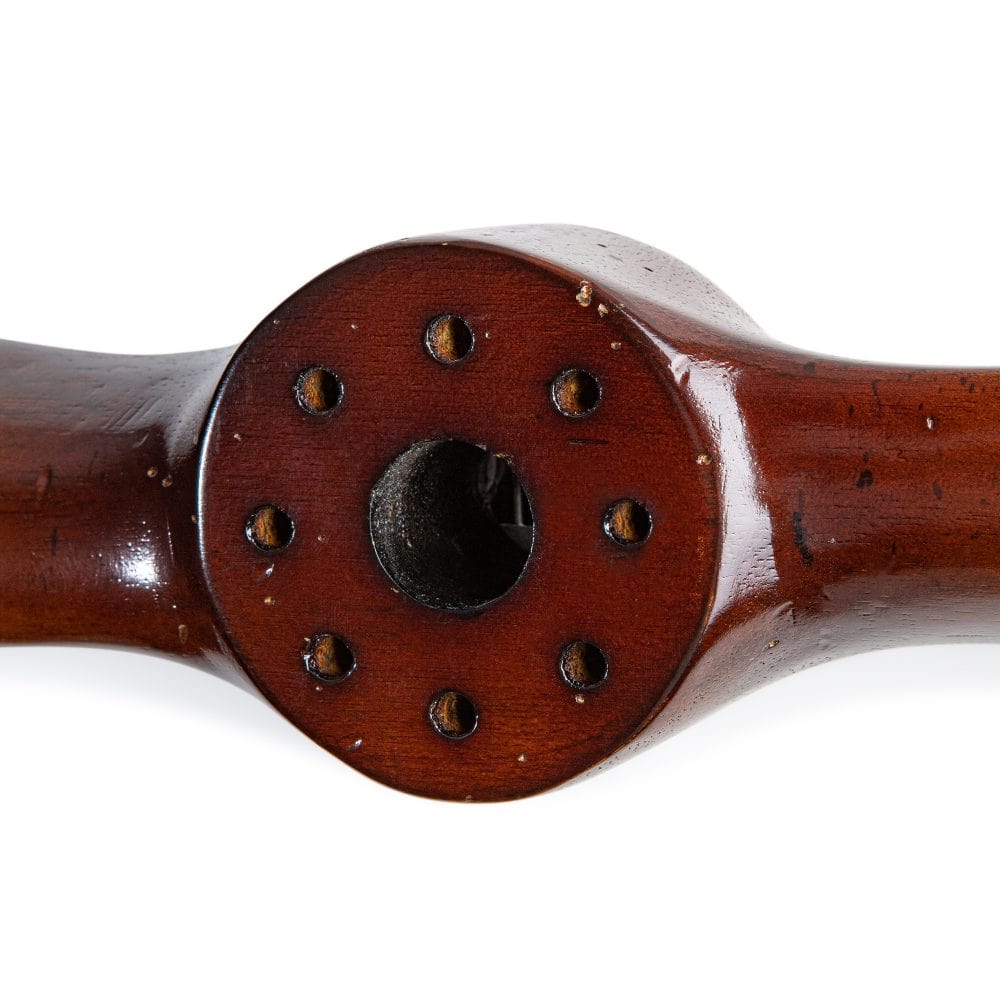 ALDO Hobbies & Creative Arts > Collectibles > Scale Models Small Vintage Red and Gold Biplane Propeller Wood Model