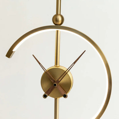 ALDO Home & Garden>Lamps> Lighting & Ceiling Fans 16 x 11 x 6 inches / New / Metal Artistic Design Clock Art Deco Sculpture Tabletop Lamp with Wirless Charger