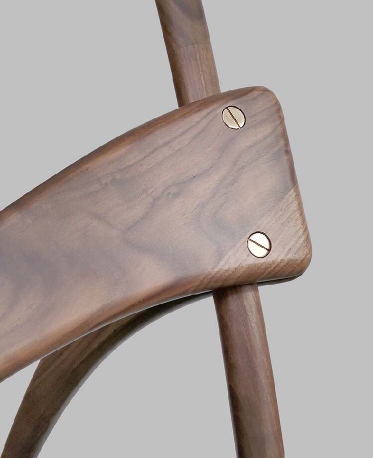 ALDO Home & Garden>Lamps> Lighting & Ceiling Fans 19" L x 17'Wx 65" H Inches / Brown / wood and metal Modern Tripod Sculptural Wood Floor Lamp