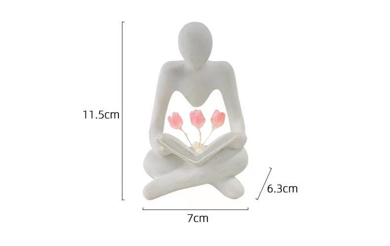ALDO Home & Garden>Lamps> Lighting & Ceiling Fans Modern Figure with Tuips Statue Table top Lamp