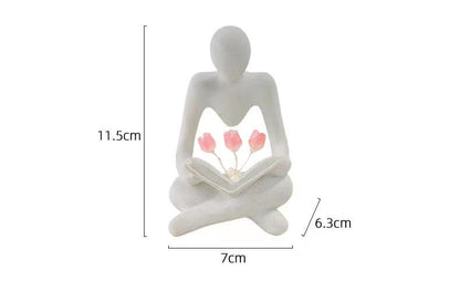ALDO Home & Garden>Lamps> Lighting & Ceiling Fans Modern Figure with Tuips Statue Table top Lamp