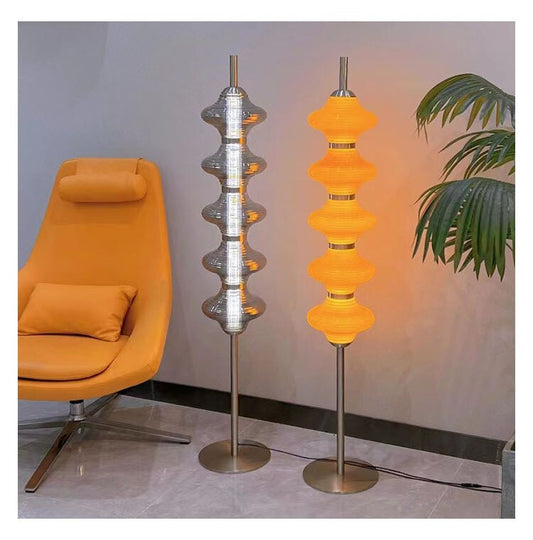 ALDO Home & Garden>Lamps> Lighting & Ceiling Fans Modern Sculptural Floor Lamp Comes with Three Different Lamp Shades.