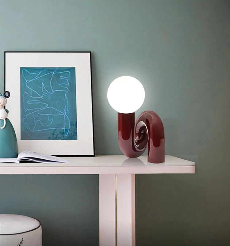 ALDO Home & Garden>Lamps> Lighting & Ceiling Fans Modern Tweested Shape Table Lamp