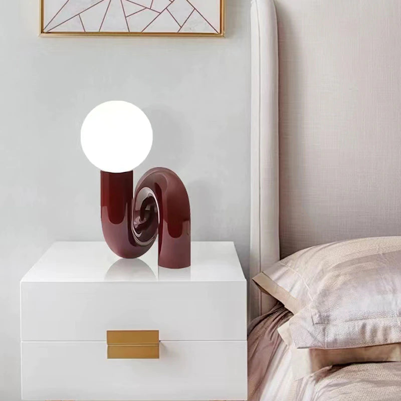 ALDO Home & Garden>Lamps> Lighting & Ceiling Fans Modern Tweested Shape Table Lamp