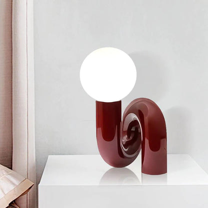 ALDO Home & Garden>Lamps> Lighting & Ceiling Fans White Light / resin Modern Tweested Shape Table Lamp