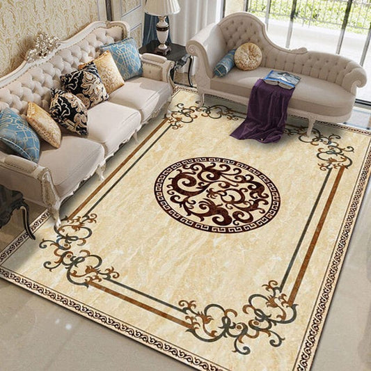 ALDO Home & Kitchen>Area Rugs>Carpet 2 feet Wide x 3 feet Long / Polyester / Multicolor Royal Palace Design Luxury Non-Slip Rug Carpet