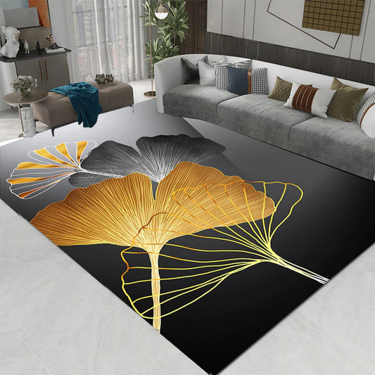 ALDO Home & Kitchen>Area Rugs>Carpet 80 CM X 120 CM / 2.6 x 5 foot / polyester / Multicolor Golden Lives Modern Luxury Geometric Design Polyester Indoor Area Rug Carpet