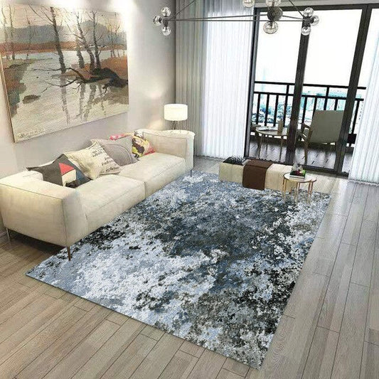 ALDO Home & Kitchen>Area Rugs>Carpet 90x120cm(35X47in) 3 x 4 foot / Flannel / Gray Grafity Style Gray Fantasy Modern Luxury Non-Slip Stain Resistant Rug Carpet