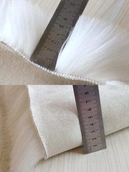 ALDO Home & Kitchen>Area Rugs>Carpet Luxury Super Soft Faux Sheepskin Fur Bage Area Rugs for Bedside Floor Mat Plush Sofa Cover Seat Pad for Bedroom