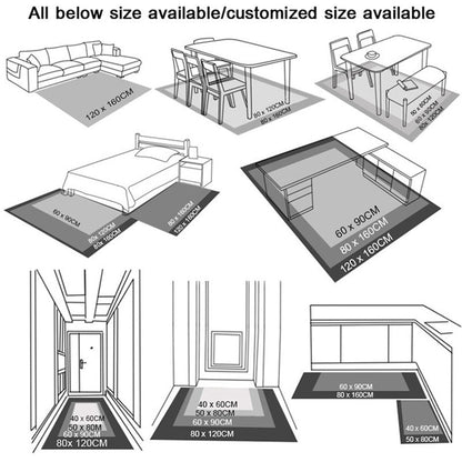 ALDO Home & Kitchen>Area Rugs>Carpet Modern 3D European Design Geometric Luxury Non-Slip  Rug Carpet