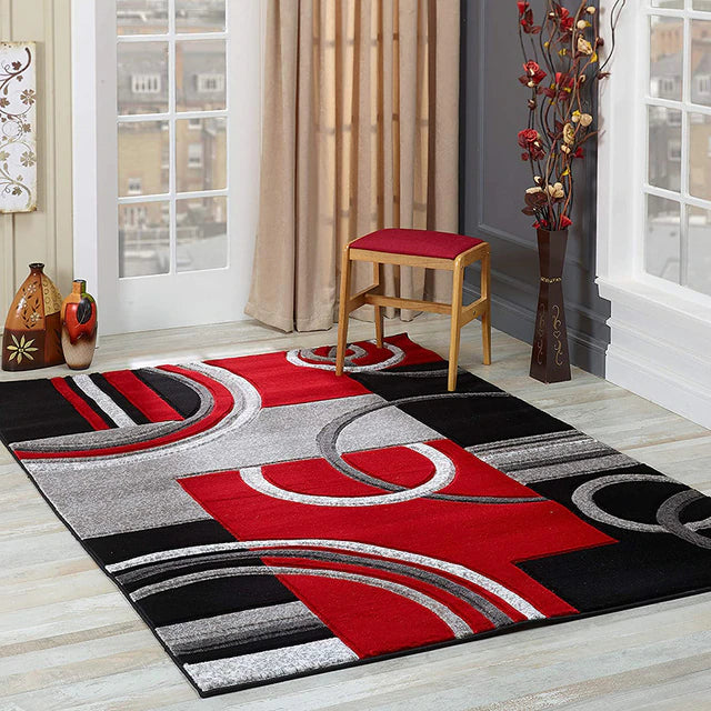 ALDO Home & Kitchen>Area Rugs>Carpet Nargis Modern Luxury Geometric Design Polyester Indoor Area Rug Carpet