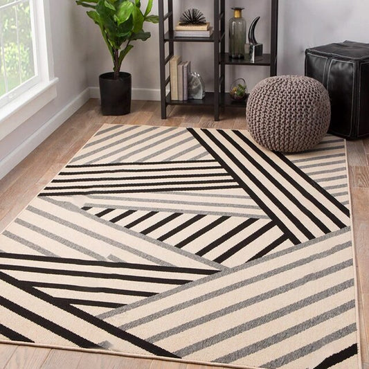 ALDO Home & Kitchen>Area Rugs>Carpet New 2.6 feet Wide x 4 feet Long / Polyester / Brown Modern 3D European Design Geometric Luxury Non-Slip  Rug Carpet