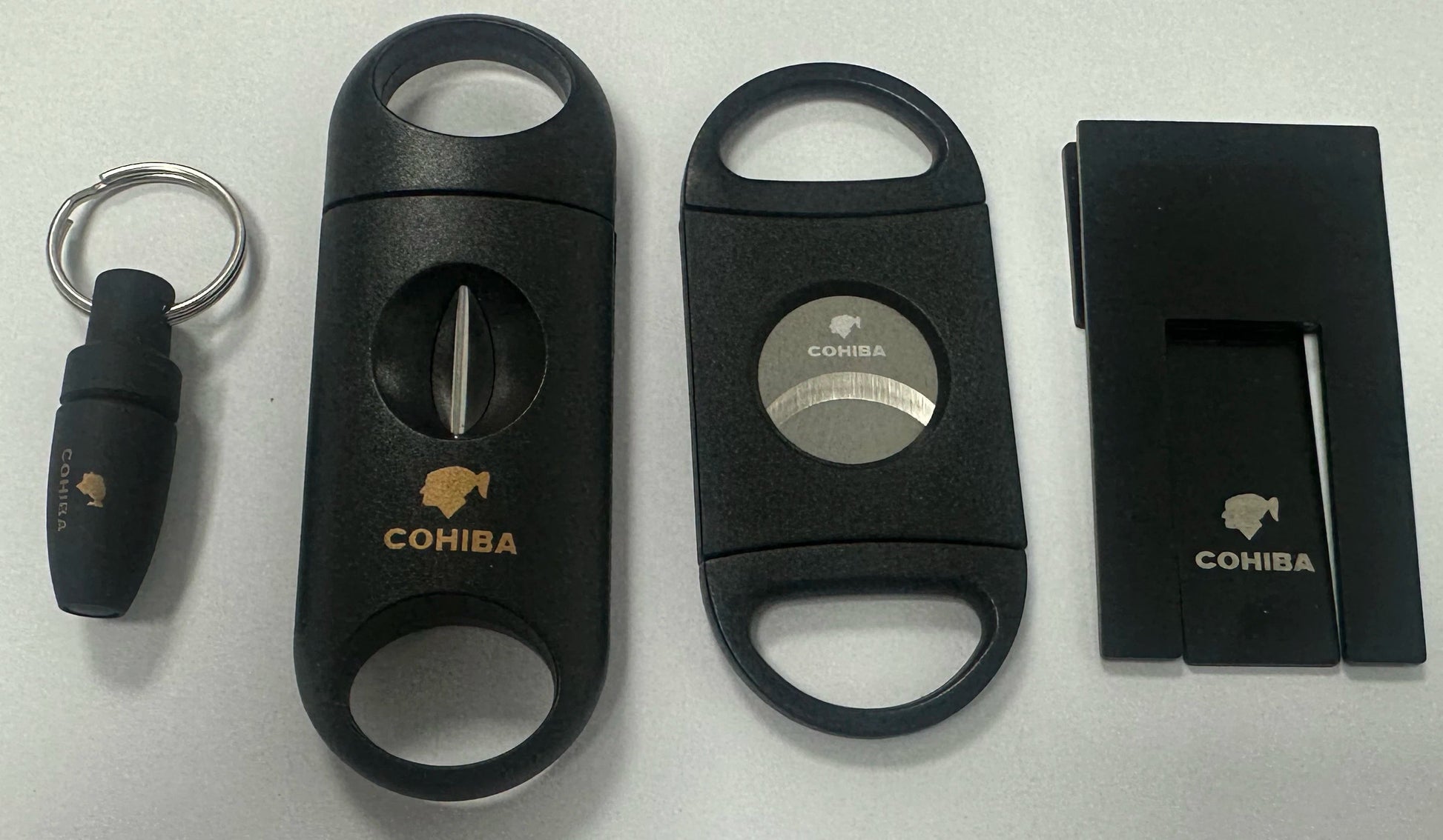 ALDO Home & Kitchen>Ashtray 4 piece set-Black Luxury Cohiba Designer Cigar Tools and Accessories Set