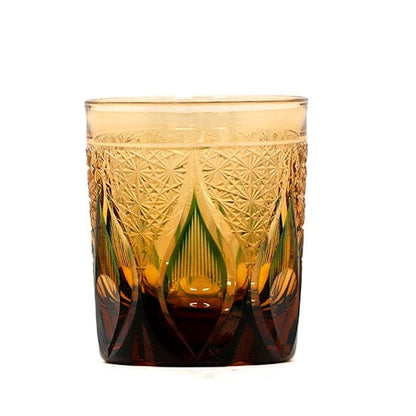 ALDO Home & Kitchen>Cups, Mugs, & Saucers Private Collection Japanese Kiriko Style Bohemian Hand Cut and Blown Lead Free Crystal Whiskey Glasses