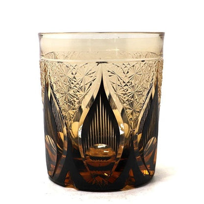 ALDO Home & Kitchen>Cups, Mugs, & Saucers Private Collection Japanese Kiriko Style Bohemian Hand Cut and Blown Lead Free Crystal Whiskey Glasses