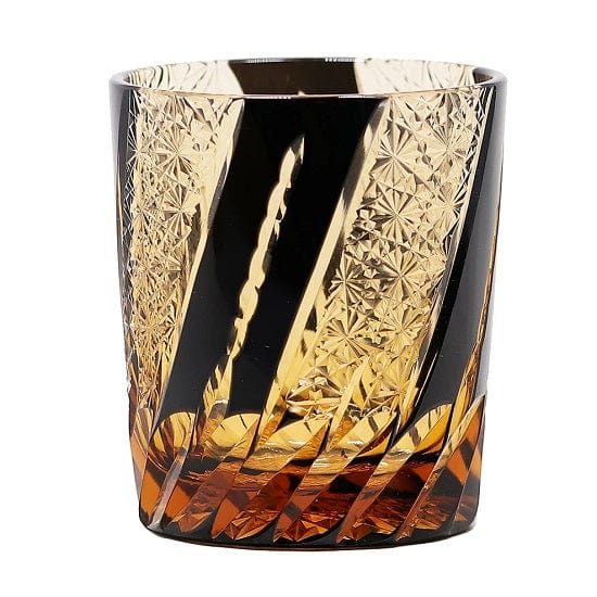 ALDO Home & Kitchen>Cups, Mugs, & Saucers Private Collection Japanese Kiriko Style Delicate Hand Cut and Blown Lead Free Crystal Whisky Cocktail and Vodka Glass