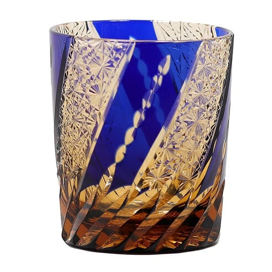 ALDO Home & Kitchen>Cups, Mugs, & Saucers Private Collection Japanese Kiriko Style Delicate Hand Cut and Blown Lead Free Crystal Whisky Cocktail and Vodka Glass