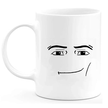 ALDO Home & Kitchen>Cups, Mugs, & Saucers White Mug Man Man and Woman Face Ceramic Coffee Tea Funny Mug Cup