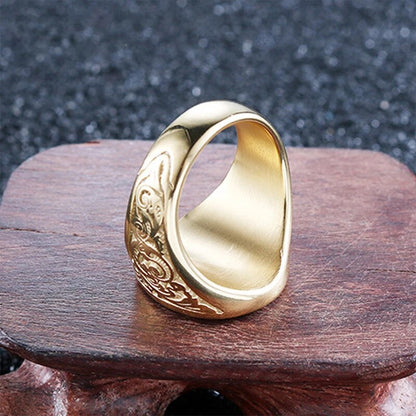 ALDO Jewelry 24 karat Gold Plated AG Freemasonry Ring Men's Fashion