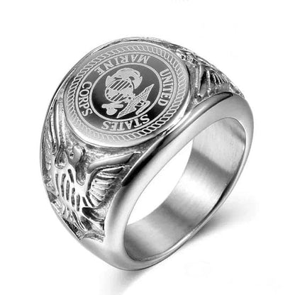 ALDO Jewelry 7 American Military Rings United States Marine Corps Style D