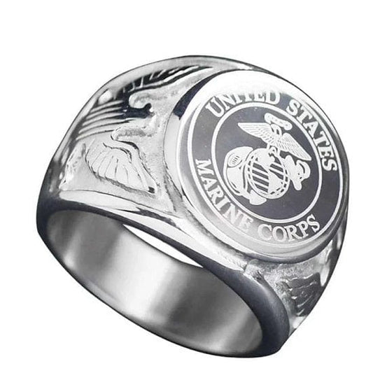 ALDO Jewelry 8 American Military Rings United States Marine Corps Style D