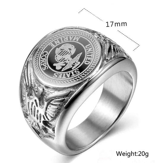 ALDO Jewelry American Military Rings United States Marine Corps Style D