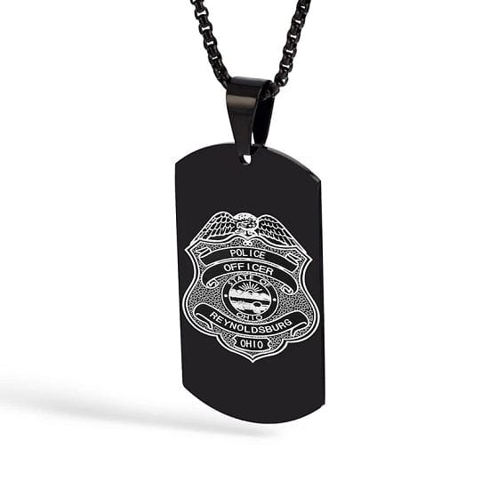 ALDO Jewelry American Unique  Black United States Military Pendant Necklasses