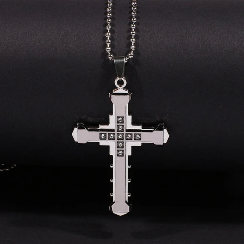 ALDO Jewelry Christian Man and Woman Cross Jesus 18 karat Gold Plated Crystal Cross Pendant Necklace  New Hot Sale