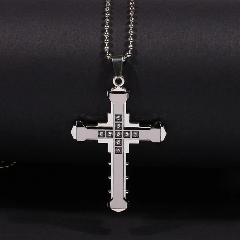 ALDO Jewelry Christian Man and Woman Cross Jesus 18 karat Gold Plated Crystal Cross Pendant Necklace  New Hot Sale